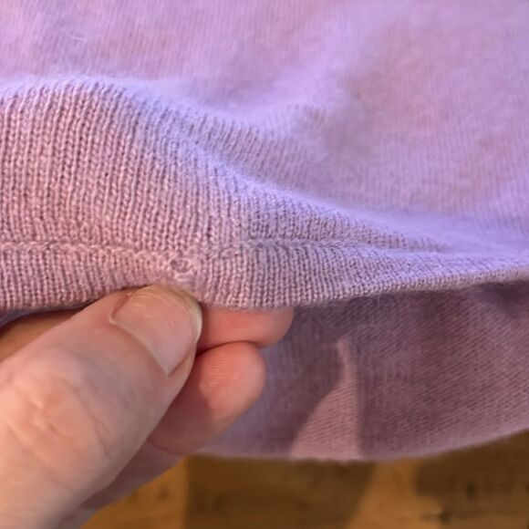 Madewell Ashbury Mockneck Wool/Alpaca Blend Sweater in Vibrant Lilac size Small - Picture 8 of 15